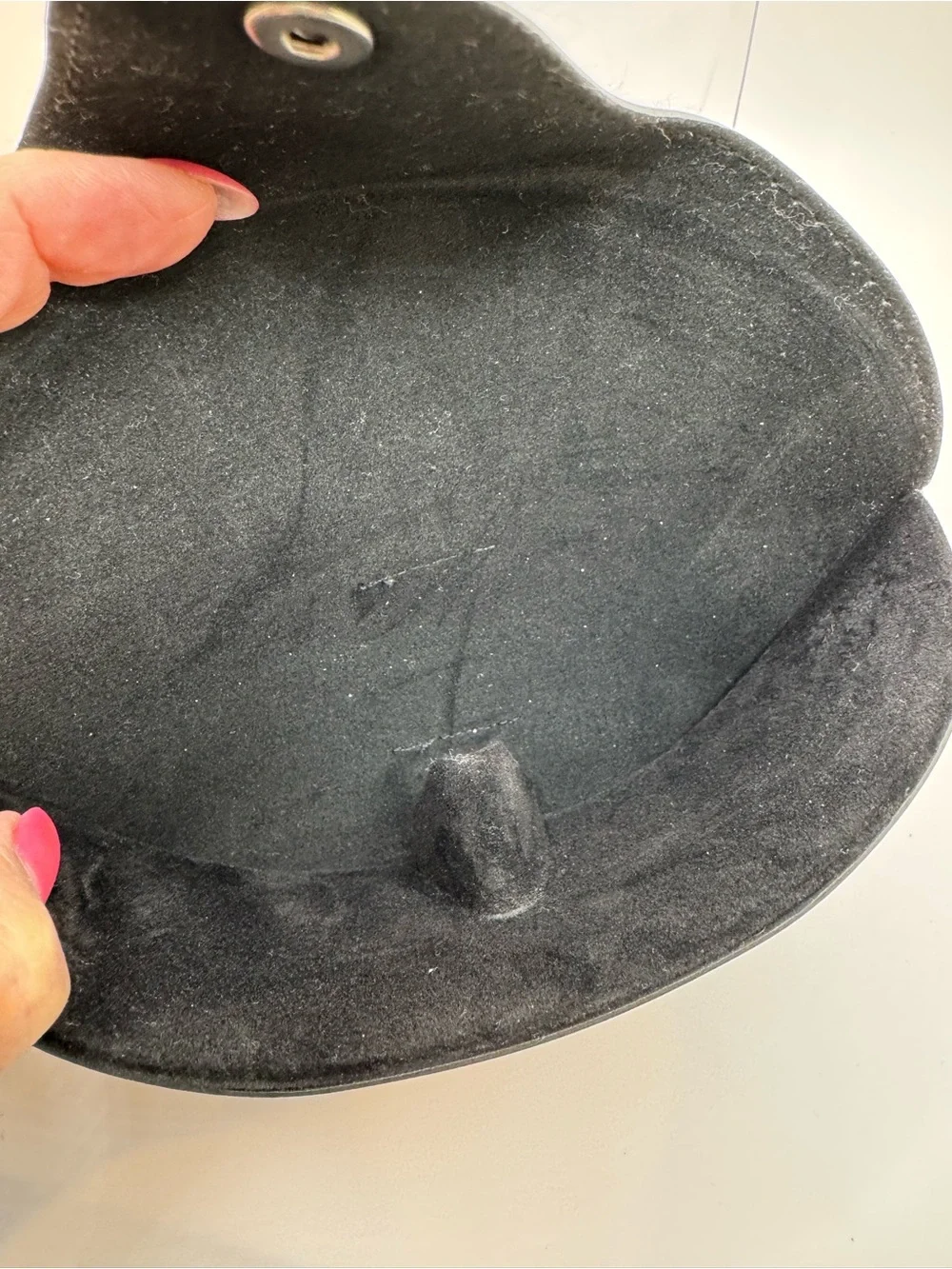 Ray-Ban Black Sunglasses Case with Gray Cleaning Cloth - CASE ONLY